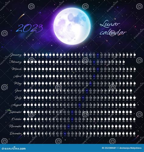 The Magic of the Moon: A Guide to the 2023 Lunar Calendar